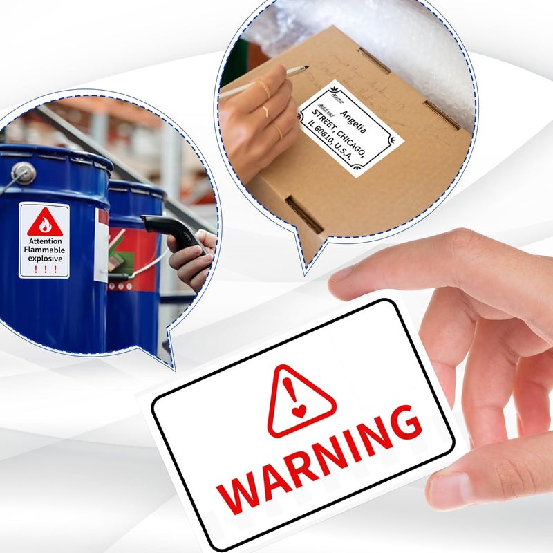 Wonfoucs 3 Rolls DK-2251 Continuous Length Label 2.4in x 50ft, Compatible for Brother DK 2251 Continuous Length Black/Red Label on White Paper Tape, Replacement for QL-820NWB QL 810W QL800 - Image 5